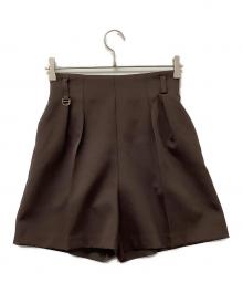 FRAY ID（フレイ アイディー）の古着「ショートパンツ Dリングショートパンツ」｜ブラウン