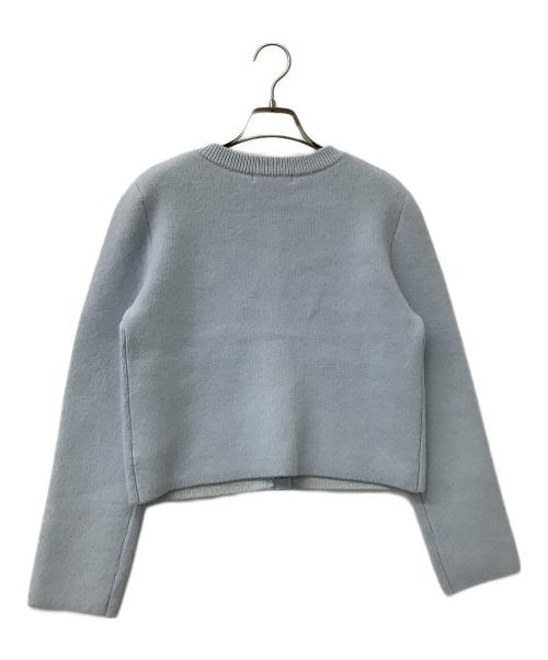 Snidel（スナイデル）Snidel (スナイデル) ジャケット フォックスニットジャケット スカイブルー サイズ:Fの古着・服飾アイテム