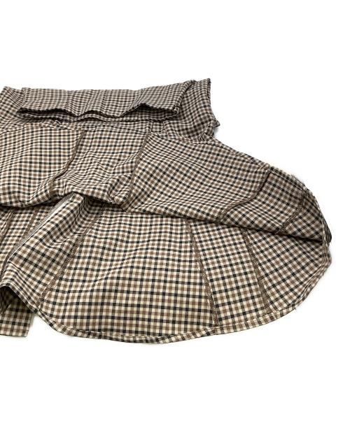 Snidel（スナイデル）Snidel (スナイデル) スカート ハイウエストマーメイドスカート ブラウン×ブラックの古着・服飾アイテム