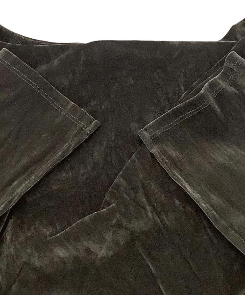 Snidel（スナイデル）Snidel (スナイデル) ワンピース フロッキーベロアドレープドレス グレーの古着・服飾アイテム