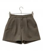 Lily Brownリリーブラウン）の古着「ショートパンツ ハイウエストショートパンツ」｜ブラウン