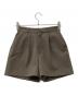 Lily Brown（リリーブラウン）の古着「ショートパンツ ハイウエストショートパンツ」｜ブラウン