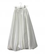 ACYMアシーム）の古着「サテンバルーンロングスカート」｜ホワイト