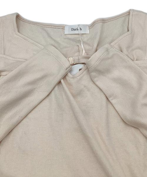 darich（ダーリッチ）darich (ダーリッチ) ワンピース エッジデザインカットロングワンピース ベージュ サイズ:Freeの古着・服飾アイテム