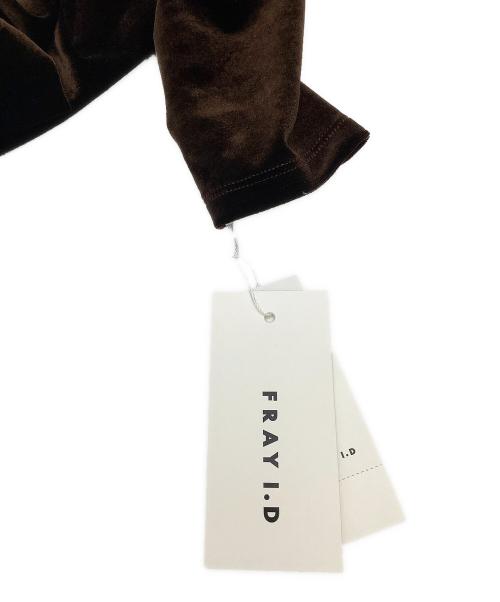 FRAY ID（フレイ アイディー）FRAY ID (フレイ アイディー) ワンピース ベロアナローワンピース ブラウンの古着・服飾アイテム