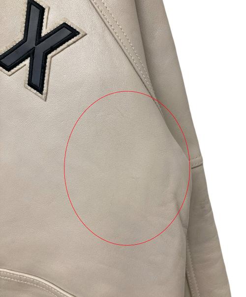 AVIREX（アヴィレックス）AVIREX (アヴィレックス) SIGNATURE VARSITY JACKET ベージュ サイズ:Lの古着・服飾アイテム