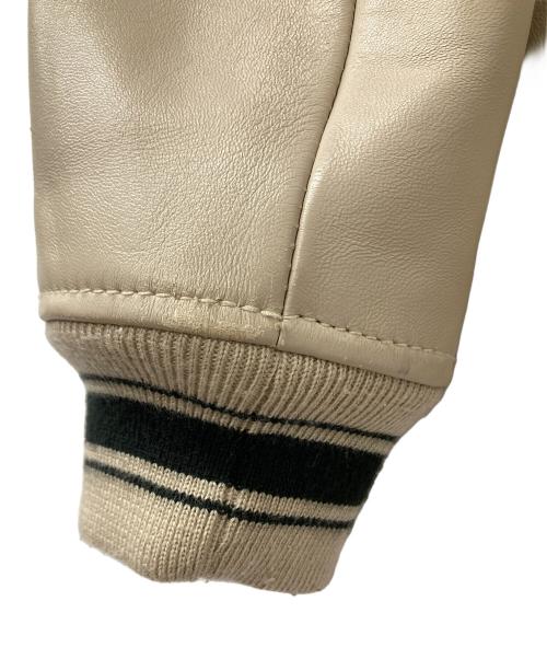 AVIREX（アヴィレックス）AVIREX (アヴィレックス) SIGNATURE VARSITY JACKET ベージュ サイズ:Lの古着・服飾アイテム