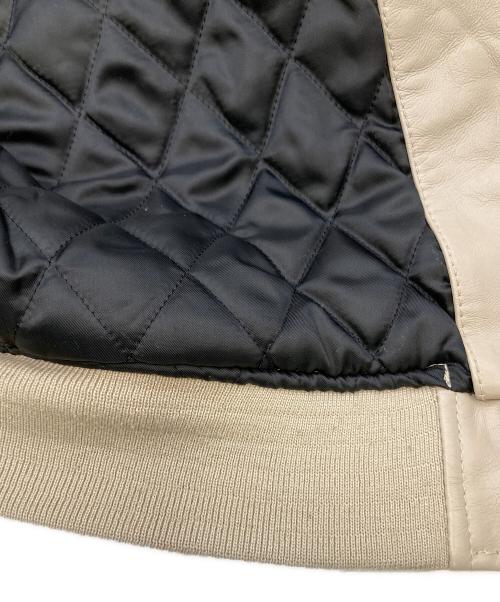 AVIREX（アヴィレックス）AVIREX (アヴィレックス) SIGNATURE VARSITY JACKET ベージュ サイズ:Lの古着・服飾アイテム