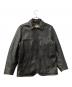 AVIREX（アヴィレックス）の古着「レザージャケット COWHIDE CARCOAT VINTAGE FINISH AVIREX 50th ANNIVERSARY」｜ブラック