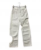 OFFWHITEオフホワイト）の古着「カットアウトジーンズ」｜ホワイト