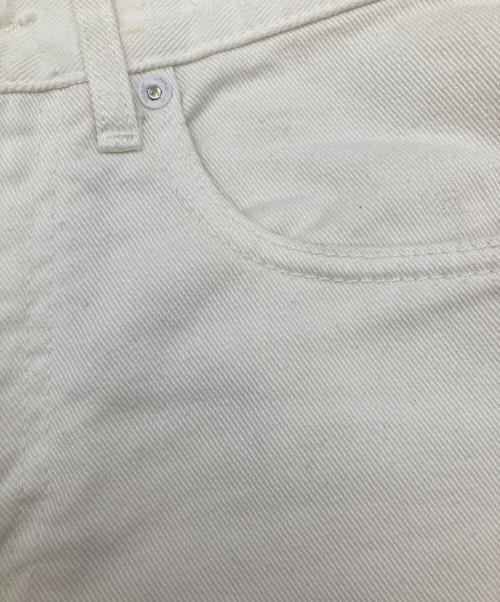 OFFWHITE（オフホワイト）OFFWHITE (オフホワイト) カットアウトジーンズ ホワイト サイズ:SIZE63.5の古着・服飾アイテム