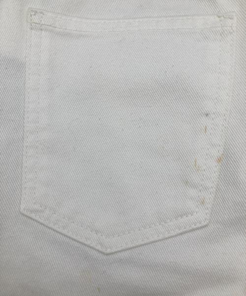 OFFWHITE（オフホワイト）OFFWHITE (オフホワイト) カットアウトジーンズ ホワイト サイズ:SIZE63.5の古着・服飾アイテム