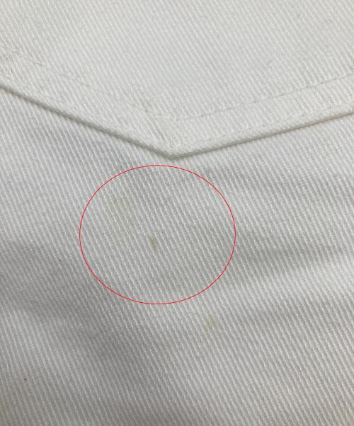 OFFWHITE（オフホワイト）OFFWHITE (オフホワイト) カットアウトジーンズ ホワイト サイズ:SIZE63.5の古着・服飾アイテム