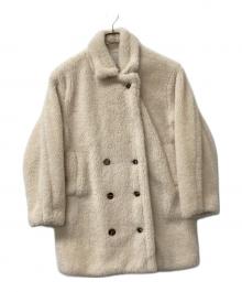 ACYM（アシーム）の古着「テディボアミドルコート」｜ホワイト