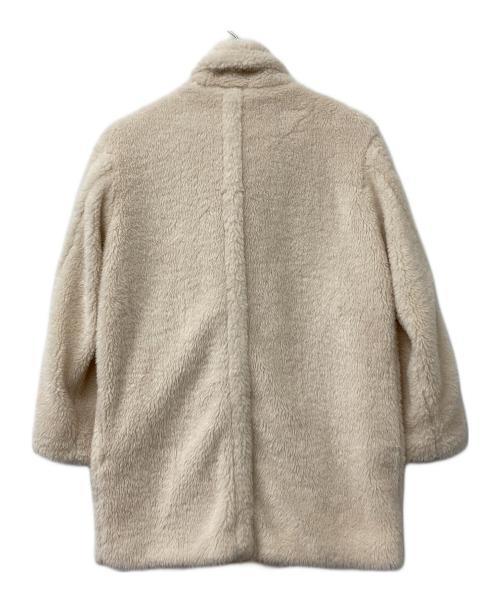 ACYM（アシーム）ACYM (アシーム) テディボアミドルコート ホワイト サイズ:Fの古着・服飾アイテム