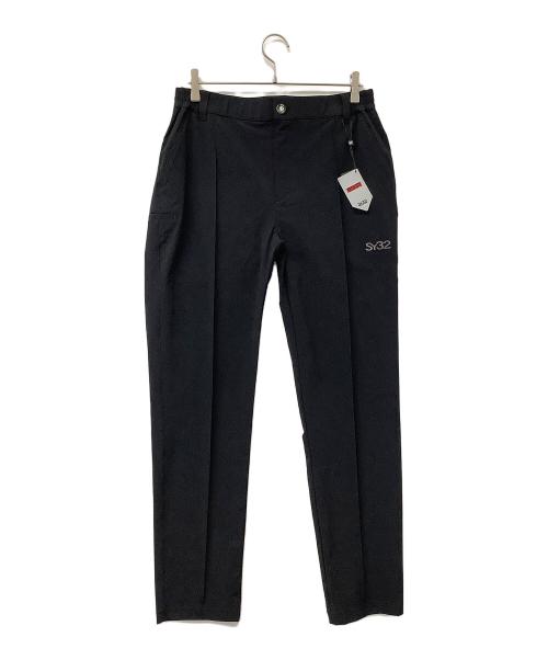 SY32 by SWEET YEARS GOLF（エスワイサーティトゥバイスィートイヤーズゴルフ）SY32 by SWEET YEARS GOLF (エスワイサーティトゥバイスィートイヤーズゴルフ) ゴルフウェア(パンツ) LIGHT STRETCH PANTS ブラック サイズ:XLの古着・服飾アイテム
