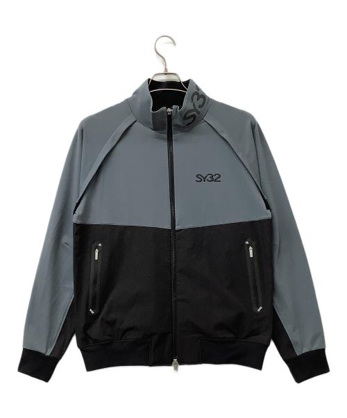 SY32 by SWEET YEARS GOLF（エスワイサーティトゥバイスィートイヤーズゴルフ）SY32 by SWEET YEARS GOLF (エスワイサーティトゥバイスィートイヤーズゴルフ) ゴルフウェア(トップス) VUELTA ZIP UP SWEAT JK グレー×ブラック サイズ:Mの古着・服飾アイテム