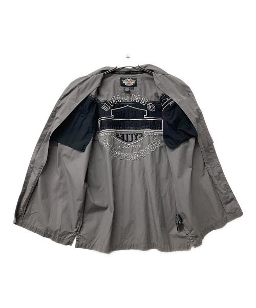 HARLEY-DAVIDSON（ハーレーダビッドソン）HARLEY-DAVIDSON (ハーレーダビッドソン) 半袖シャツ Garage Short Sleeve Button Up Shirt グレー サイズ:Mの古着・服飾アイテム