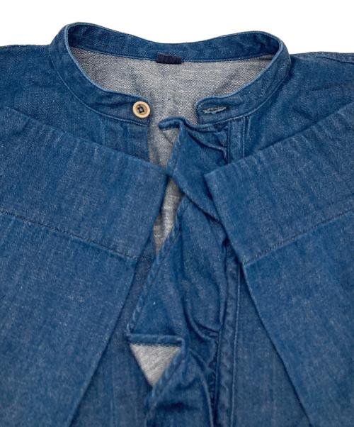 45R（フォーティファイブ・アール）45R (フォーティファイブ・アール) チュニック デニムのフリルチュニック ブルー サイズ:不明の古着・服飾アイテム