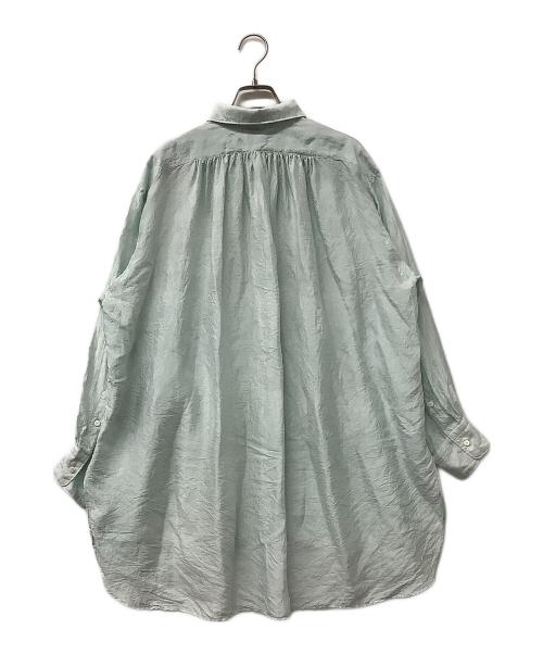45R（フォーティファイブ・アール）45R (フォーティファイブ・アール) 長袖シャツ インドシルクのランダムタックシャツ 黄緑 サイズ:不明の古着・服飾アイテム