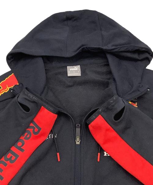 PUMA（プーマ）PUMA (プーマ) ASTON MARTIN RED BULL RACING (アストンマーティン・レッドブル・レーシング) ジップパーカー AMRBR Team Hooded Sweat Jacket ネイビー サイズ:US Mの古着・服飾アイテム