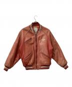 AVIREXアヴィレックス）の古着「ジャケット レザージャケット」｜オレンジ