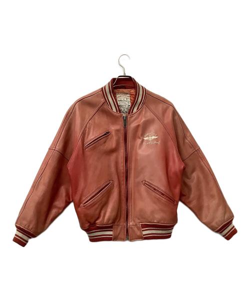 AVIREX（アヴィレックス）AVIREX (アヴィレックス) ジャケット レザージャケット オレンジ サイズ:Mの古着・服飾アイテム
