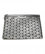 JIMMY CHOOジミーチュウ）の古着「スタッズクラッチバッグ　Z6KJL6　星」｜シルバー