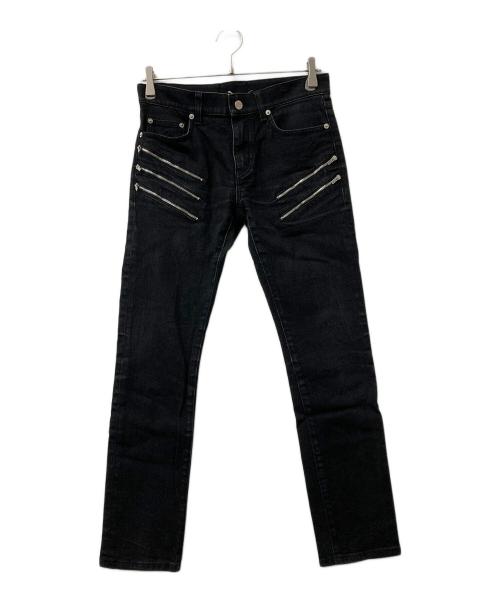 Saint Laurent Paris（サンローランパリ）Saint Laurent Paris (サンローランパリ) ジップデニムパンツ ブラック サイズ:Mの古着・服飾アイテム