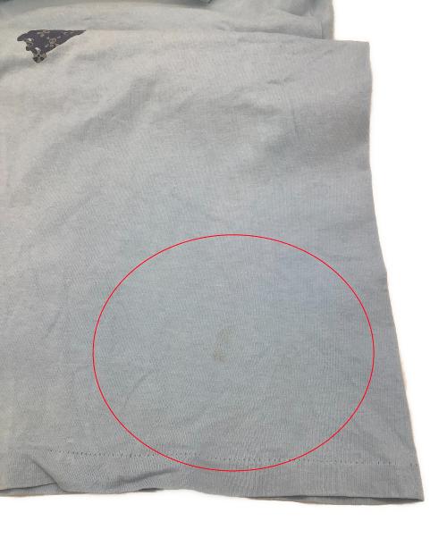 stussy（ステューシー）stussy (ステューシー) 半袖カットソー MONOGRAM SKATE MAN TEE 90's スカイブルー サイズ:Smallの古着・服飾アイテム