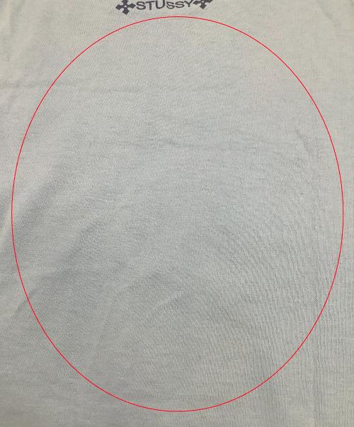 stussy（ステューシー）stussy (ステューシー) 半袖カットソー MONOGRAM SKATE MAN TEE 90's スカイブルー サイズ:Smallの古着・服飾アイテム