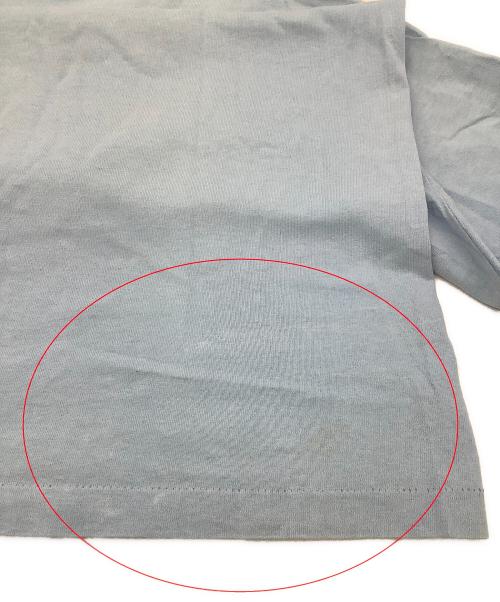 stussy（ステューシー）stussy (ステューシー) 半袖カットソー MONOGRAM SKATE MAN TEE 90's スカイブルー サイズ:Smallの古着・服飾アイテム