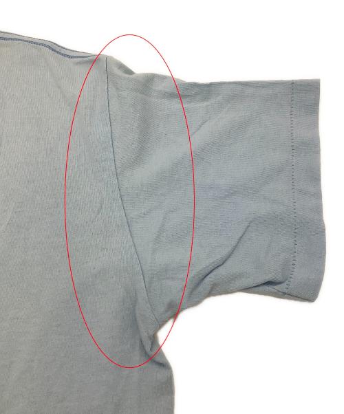 stussy（ステューシー）stussy (ステューシー) 半袖カットソー MONOGRAM SKATE MAN TEE 90's スカイブルー サイズ:Smallの古着・服飾アイテム