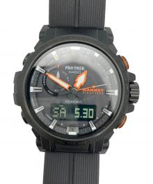CASIO×MAMMUT（カシオ×マムート）の古着「腕時計 プロトレック MAMMUT コラボレーションモデル」｜ブラック