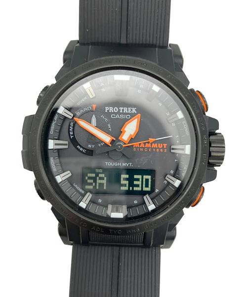 CASIO（カシオ）CASIO (カシオ) MAMMUT (マムート) 腕時計 プロトレック MAMMUT コラボレーションモデル ブラックの古着・服飾アイテム
