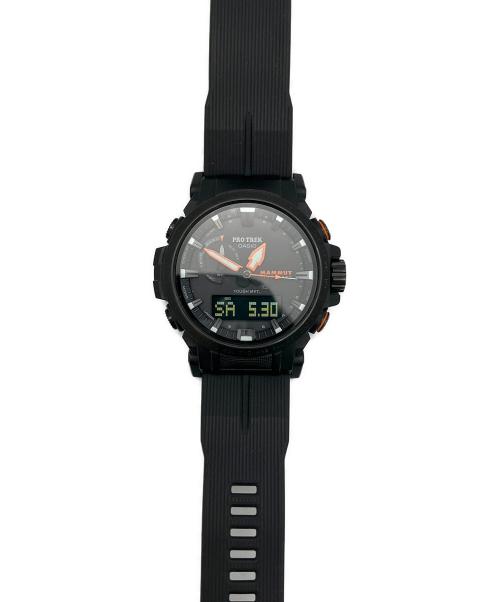 CASIO（カシオ）CASIO (カシオ) MAMMUT (マムート) 腕時計 プロトレック MAMMUT コラボレーションモデル ブラックの古着・服飾アイテム