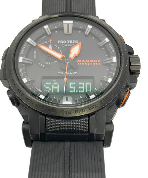 CASIO（カシオ）CASIO (カシオ) MAMMUT (マムート) 腕時計 プロトレック MAMMUT コラボレーションモデル ブラックの古着・服飾アイテム