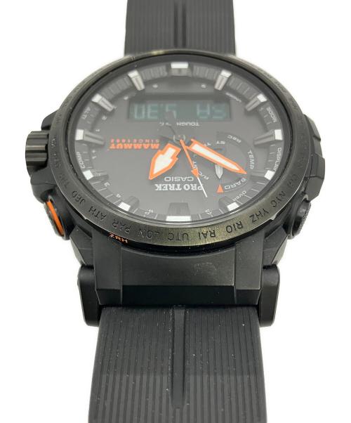CASIO（カシオ）CASIO (カシオ) MAMMUT (マムート) 腕時計 プロトレック MAMMUT コラボレーションモデル ブラックの古着・服飾アイテム