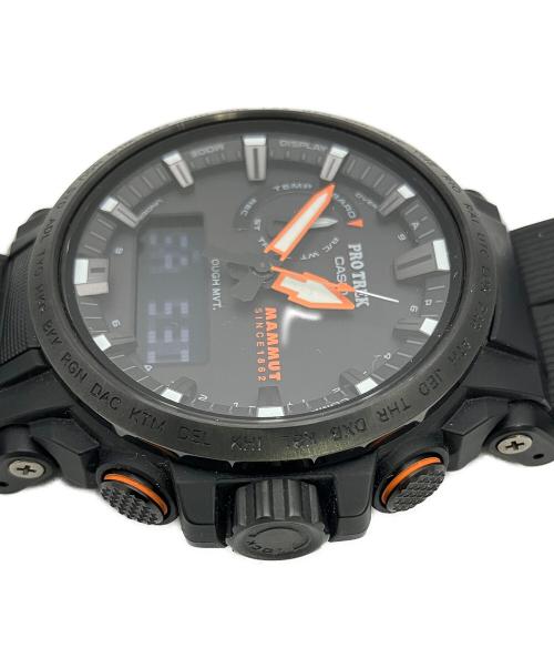 CASIO（カシオ）CASIO (カシオ) MAMMUT (マムート) 腕時計 プロトレック MAMMUT コラボレーションモデル ブラックの古着・服飾アイテム
