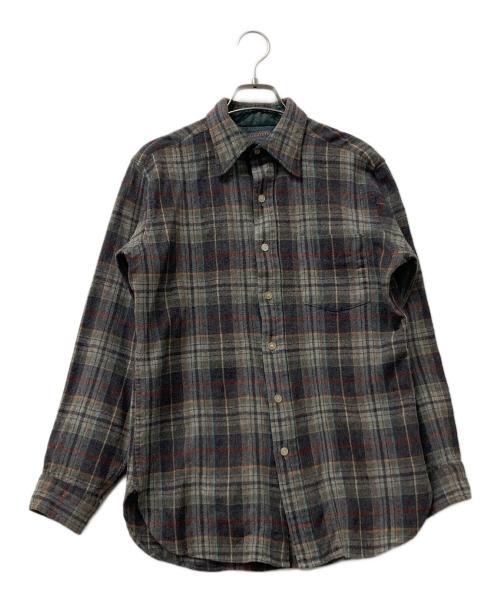 PENDLETON（ペンドルトン）PENDLETON (ペンドルトン) ウールシャツ 70s グレー サイズ:Mの古着・服飾アイテム