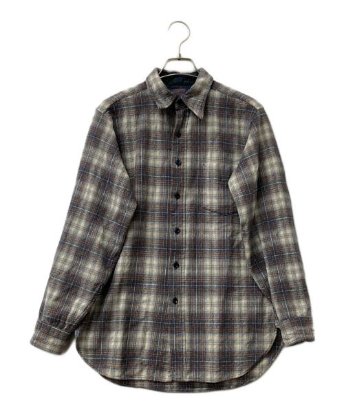 PENDLETON（ペンドルトン）PENDLETON (ペンドルトン) ウールシャツ 70s グレー サイズ:Mの古着・服飾アイテム