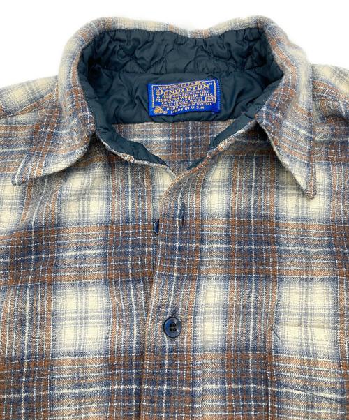PENDLETON（ペンドルトン）PENDLETON (ペンドルトン) ウールシャツ 70s グレー サイズ:Mの古着・服飾アイテム