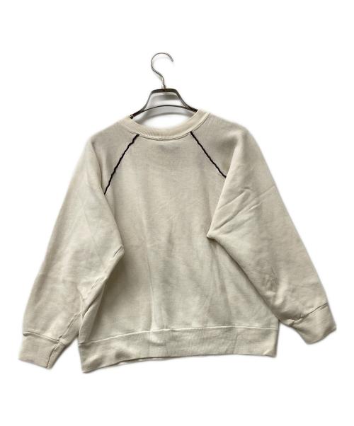 NIKE（ナイキ）NIKE (ナイキ) スウェット 70’s後期～80’sクルーネックスウェット ベージュ×ネイビー サイズ:Mの古着・服飾アイテム