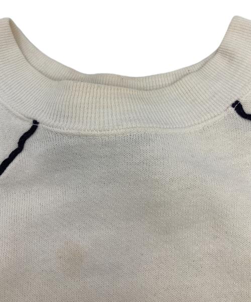 NIKE（ナイキ）NIKE (ナイキ) スウェット 70’s後期～80’sクルーネックスウェット ベージュ×ネイビー サイズ:Mの古着・服飾アイテム