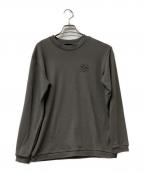 SY32 by SWEET YEARS GOLFエスワイサーティトゥバイスィートイヤーズゴルフ）の古着「長袖カットソー モックネックシャツ WASHABLE MERINO WOOL SHIRTS」｜グレー