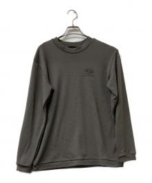 SY32 by SWEET YEARS GOLF（エスワイサーティトゥバイスィートイヤーズゴルフ）の古着「長袖カットソー モックネックシャツ WASHABLE MERINO WOOL SHIRTS」｜グレー