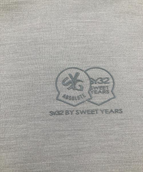 SY32 by SWEET YEARS GOLF（エスワイサーティトゥバイスィートイヤーズゴルフ）SY32 by SWEET YEARS GOLF (エスワイサーティトゥバイスィートイヤーズゴルフ) 長袖カットソー モックネックシャツ WASHABLE MERINO WOOL SHIRTS グレー サイズ:Mの古着・服飾アイテム