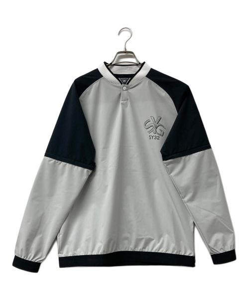 sy32 by sweet years（エスワイサーティトゥバイスィートイヤーズ）sy32 by sweet years (エスワイサーティトゥバイスィートイヤーズ) プルオーバージャケット グレー×ブラック サイズ:Lの古着・服飾アイテム