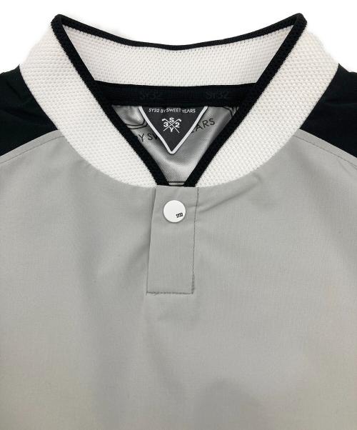 sy32 by sweet years（エスワイサーティトゥバイスィートイヤーズ）sy32 by sweet years (エスワイサーティトゥバイスィートイヤーズ) プルオーバージャケット グレー×ブラック サイズ:Lの古着・服飾アイテム