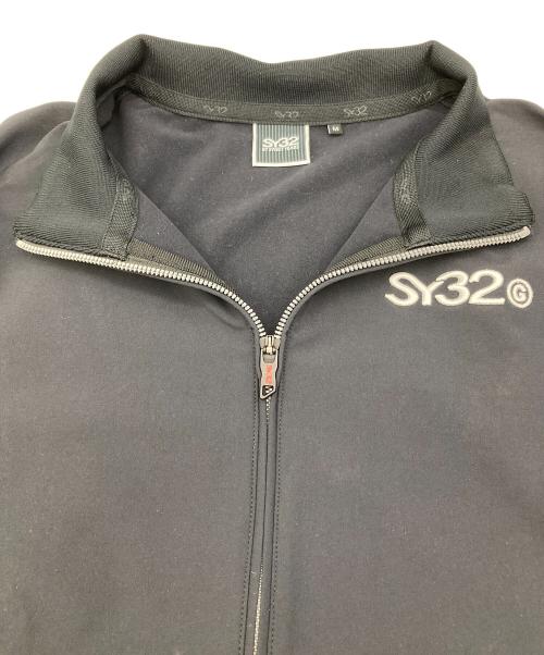 sy32 by sweet years（エスワイサーティトゥバイスィートイヤーズ）sy32 by sweet years (エスワイサーティトゥバイスィートイヤーズ) ゴルフウェア(トップス) ブラック サイズ:Mの古着・服飾アイテム